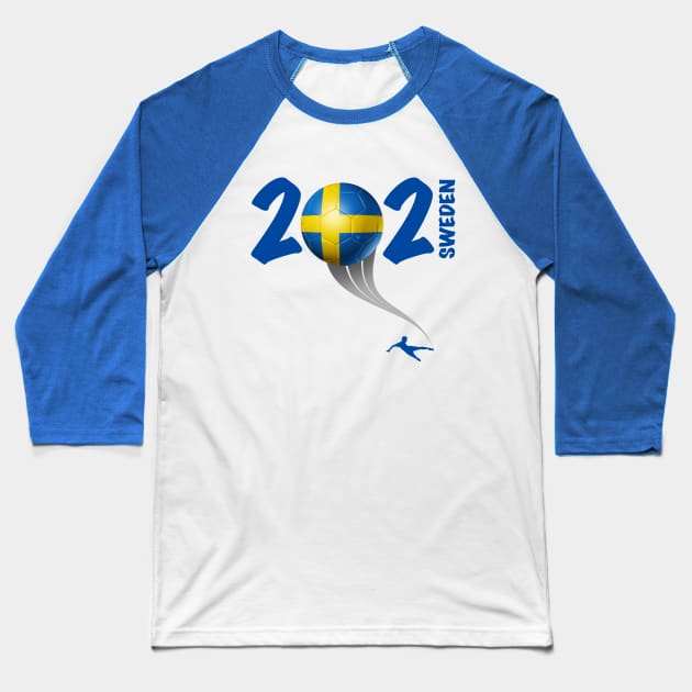 Sweden Euro Soccer 2021 Baseball T-Shirt by DesignOfNations